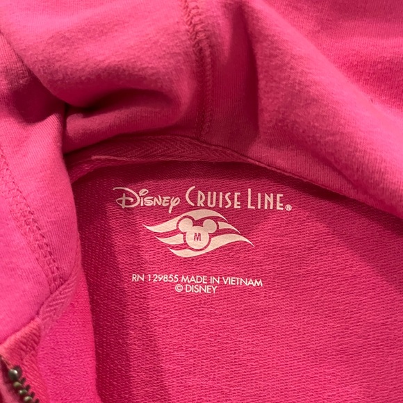 Disney Fuchsia Minnie Mouse Cruise Line Hoodie Women’s Size Medium - Picture 5 of 7